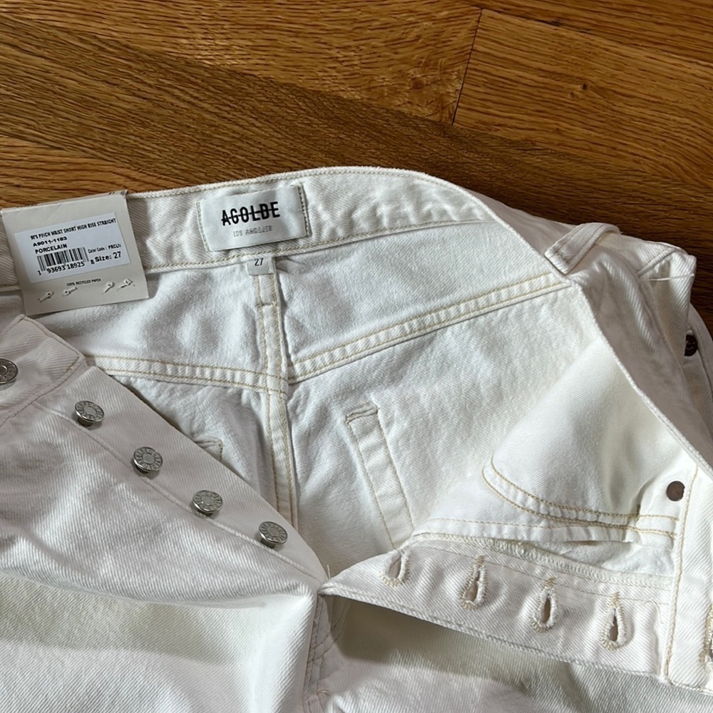 AGolde 90’s Pinch Waist Short High Rise Straight Size 27 NWT - Picture 11 of 15
